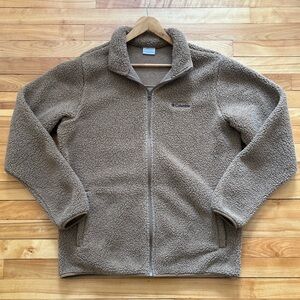 Columbia Sherpa Fleece Jacket Size Large